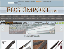Tablet Screenshot of edgeimport.com